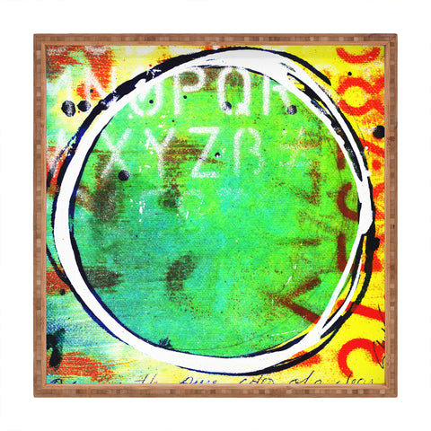 Sophia Buddenhagen Green Circle Square Tray