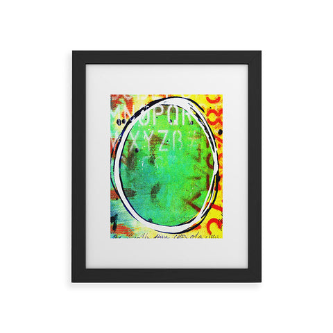 Sophia Buddenhagen Green Circle Framed Art Print