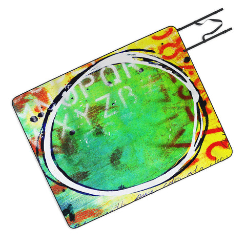 Sophia Buddenhagen Green Circle Picnic Blanket