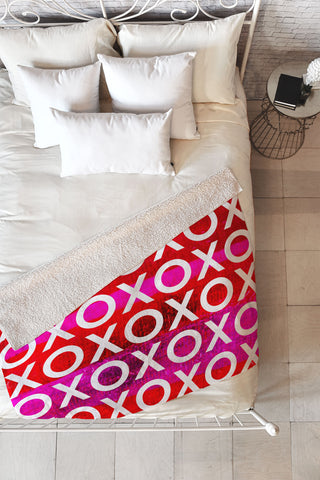 Sophia Buddenhagen Hugs And Kisses Fleece Throw Blanket