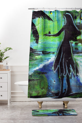 Sophia Buddenhagen Hula Shower Curtain And Mat