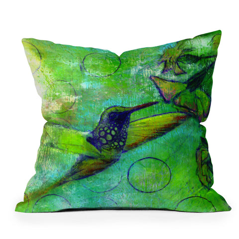 Sophia Buddenhagen Hummingbird Throw Pillow