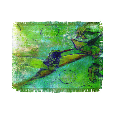 Sophia Buddenhagen Hummingbird Throw Blanket