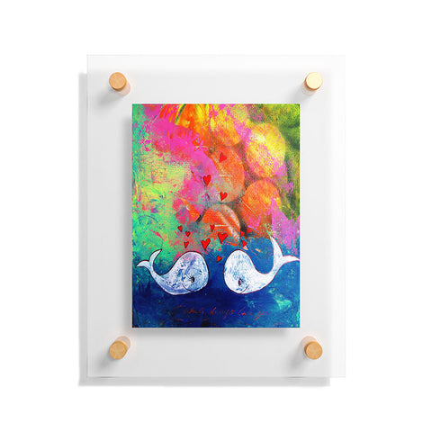 Sophia Buddenhagen I Whale Always Love You Floating Acrylic Print