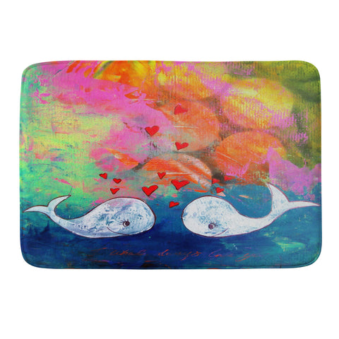 Sophia Buddenhagen I Whale Always Love You Memory Foam Bath Mat