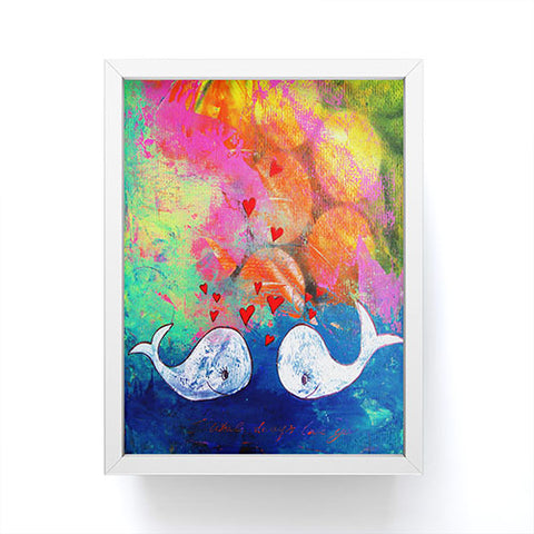 Sophia Buddenhagen I Whale Always Love You Framed Mini Art Print
