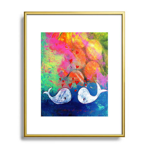 Sophia Buddenhagen I Whale Always Love You Metal Framed Art Print