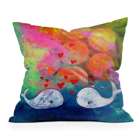 Sophia Buddenhagen I Whale Always Love You Throw Pillow