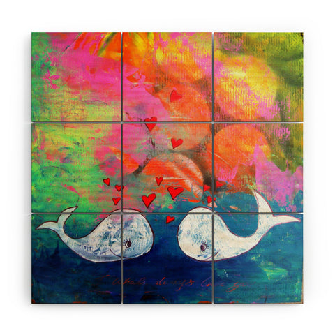 Sophia Buddenhagen I Whale Always Love You Wood Wall Mural