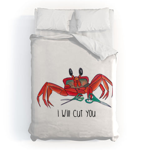 Sophia Buddenhagen I Will Cut You Duvet Cover