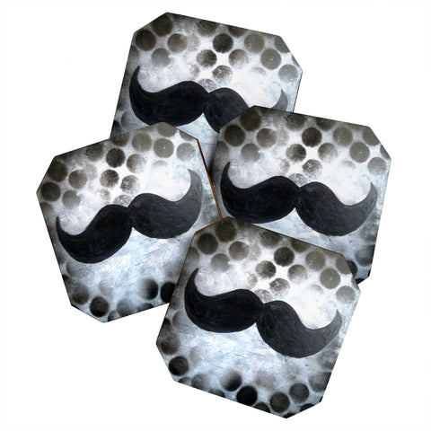 Sophia Buddenhagen Le Mustachio Coaster Set