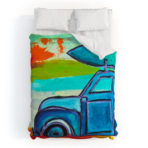Sophia Buddenhagen Lets Go Surfing Duvet Cover