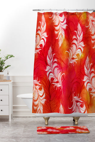 Sophia Buddenhagen Little Messages Shower Curtain And Mat