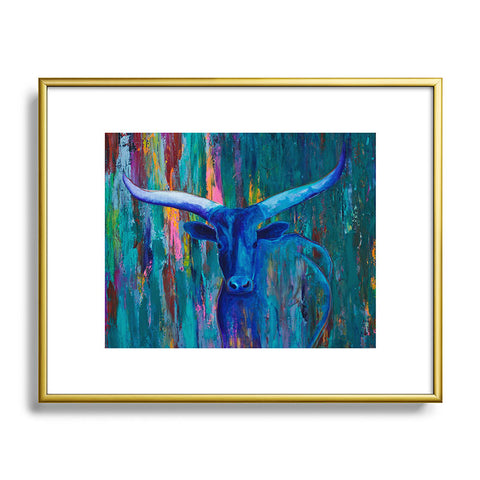 Sophia Buddenhagen Longhorn Blues Metal Framed Art Print