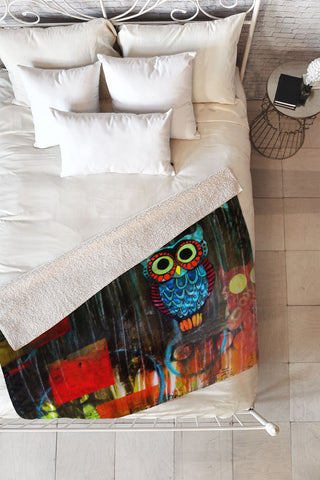 Sophia Buddenhagen Nocturnal 1 Fleece Throw Blanket