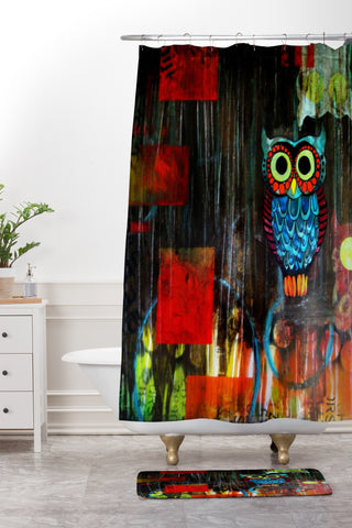 Sophia Buddenhagen Nocturnal 1 Shower Curtain And Mat