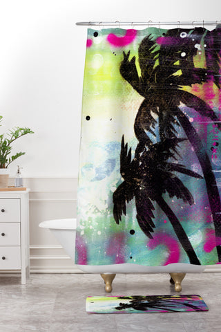 Sophia Buddenhagen Oasis Shower Curtain And Mat