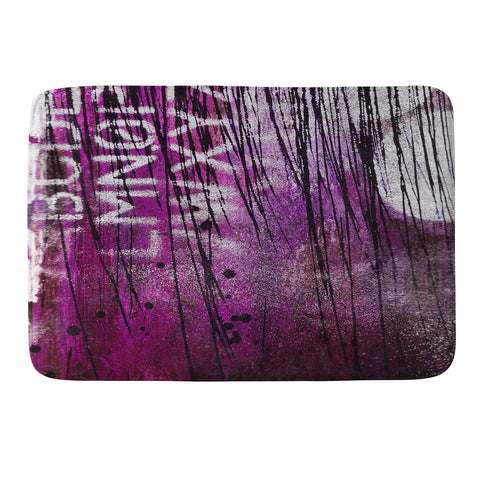Sophia Buddenhagen Purple 1 Memory Foam Bath Mat