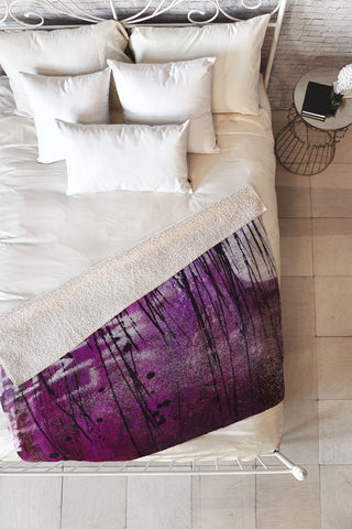 Sophia Buddenhagen Purple 1 Fleece Throw Blanket