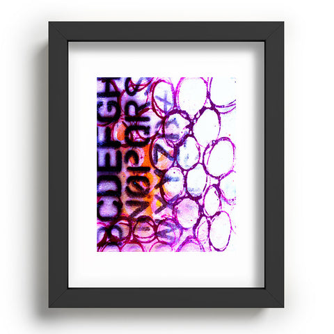 Sophia Buddenhagen Purple Circles Recessed Framing Rectangle