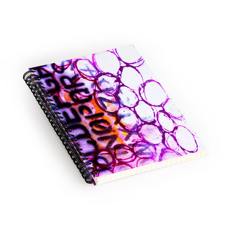 Sophia Buddenhagen Purple Circles Spiral Notebook