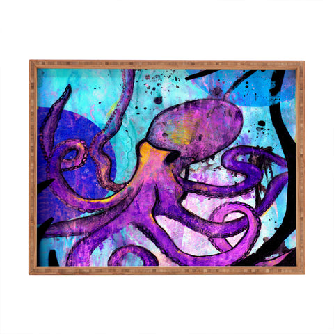 Sophia Buddenhagen Purple Octopus Rectangular Tray