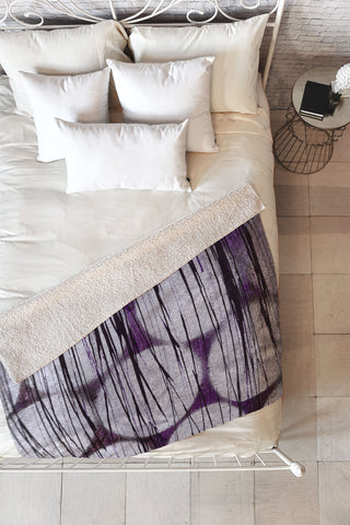 Sophia Buddenhagen Purple Spotlight Fleece Throw Blanket