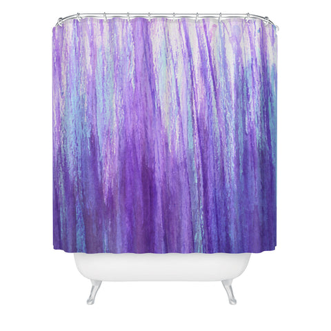 Sophia Buddenhagen Purple Stream Shower Curtain