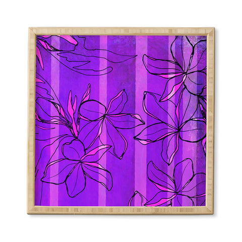 Sophia Buddenhagen Radiant Plumeria Framed Wall Art