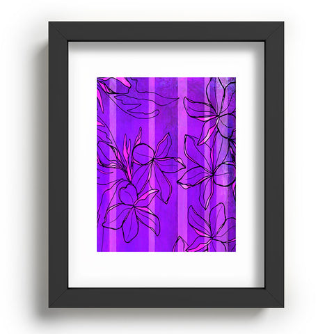 Sophia Buddenhagen Radiant Plumeria Recessed Framing Rectangle