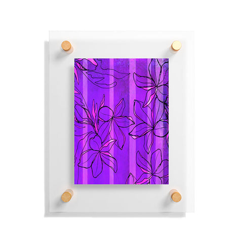 Sophia Buddenhagen Radiant Plumeria Floating Acrylic Print