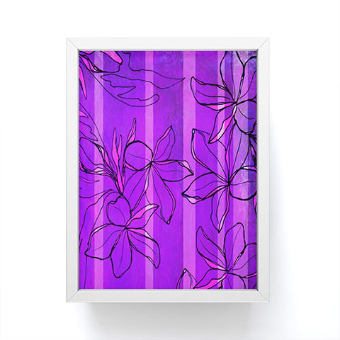 Sophia Buddenhagen Radiant Plumeria Framed Mini Art Print