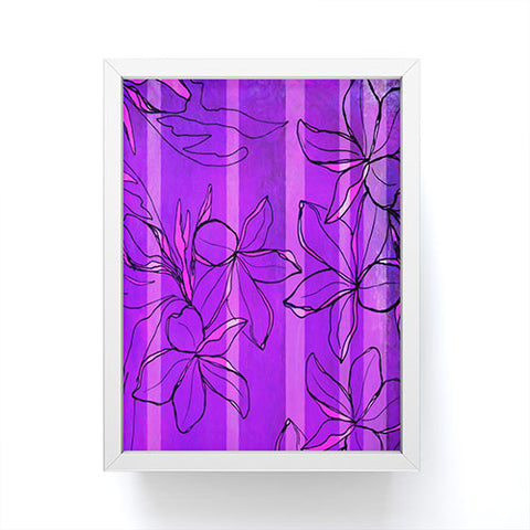 Sophia Buddenhagen Radiant Plumeria Framed Mini Art Print