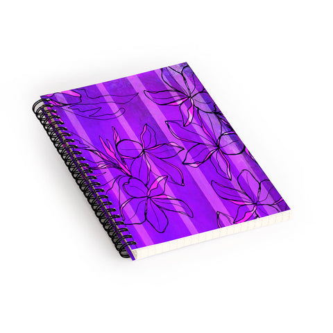 Sophia Buddenhagen Radiant Plumeria Spiral Notebook