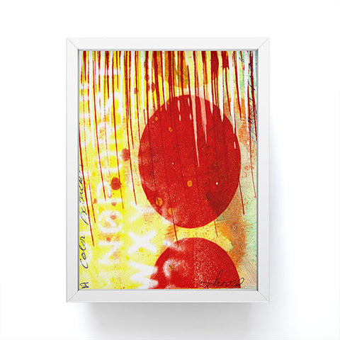 Sophia Buddenhagen Red Circle Framed Mini Art Print