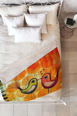 Sophia Buddenhagen S W A K Fleece Throw Blanket