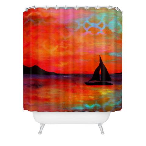 Sophia Buddenhagen Sail Away With Me Shower Curtain