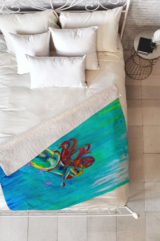 Sophia Buddenhagen Satisfy My Soul Fleece Throw Blanket