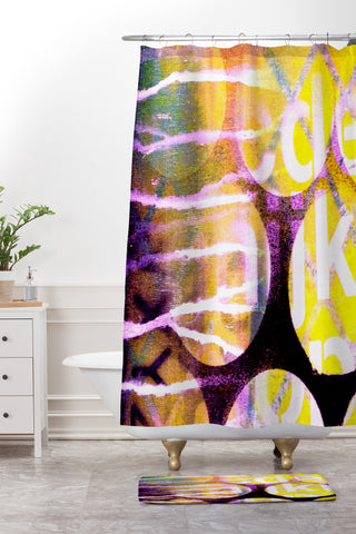 Sophia Buddenhagen Streak Shower Curtain And Mat