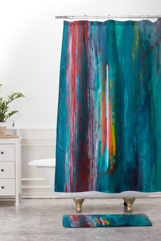 Sophia Buddenhagen Stretched Shower Curtain And Mat