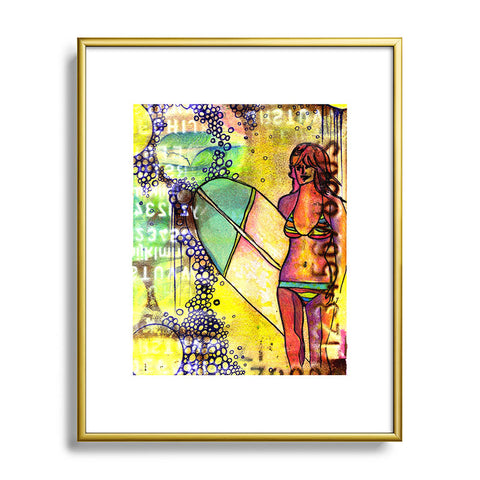 Sophia Buddenhagen Surfer Girl Metal Framed Art Print