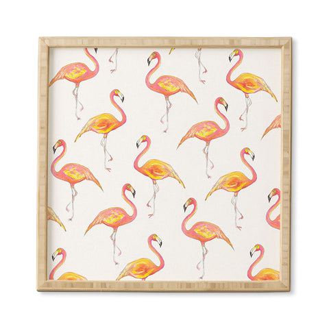 Sophia Buddenhagen The Pink Flamingos Framed Wall Art