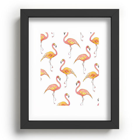 Sophia Buddenhagen The Pink Flamingos Recessed Framing Rectangle