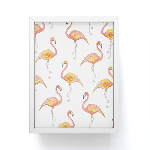 Sophia Buddenhagen The Pink Flamingos Framed Mini Art Print