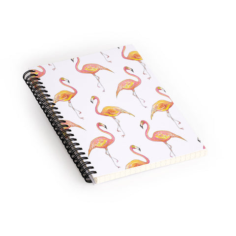Sophia Buddenhagen The Pink Flamingos Spiral Notebook