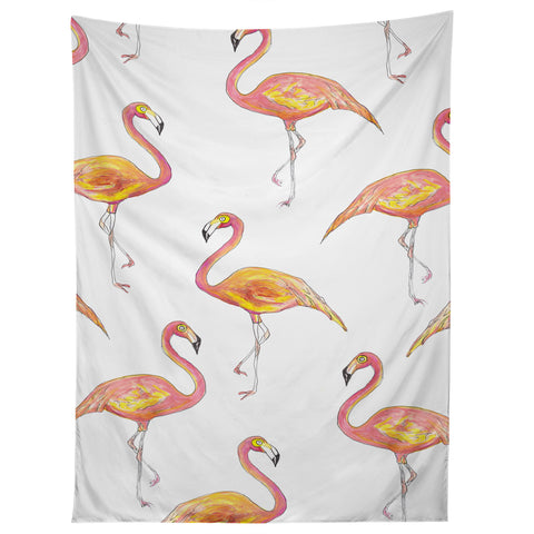 Sophia Buddenhagen The Pink Flamingos Tapestry