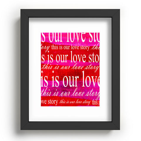 Sophia Buddenhagen This Is Our Love Story Recessed Framing Rectangle