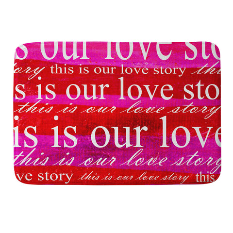 Sophia Buddenhagen This Is Our Love Story Memory Foam Bath Mat