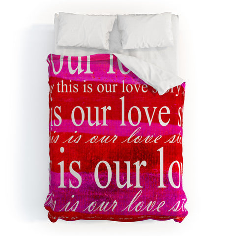 Sophia Buddenhagen This Is Our Love Story Duvet Cover