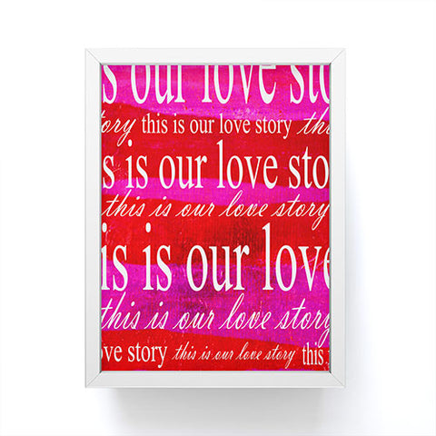 Sophia Buddenhagen This Is Our Love Story Framed Mini Art Print